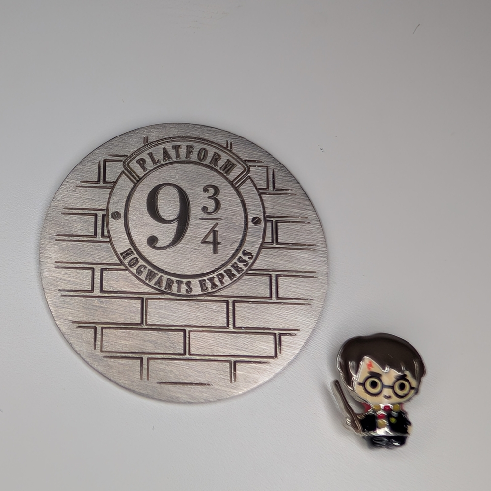 Origami Owl Large Silver Hogwarts Express Plate And Harry Potter Charm
